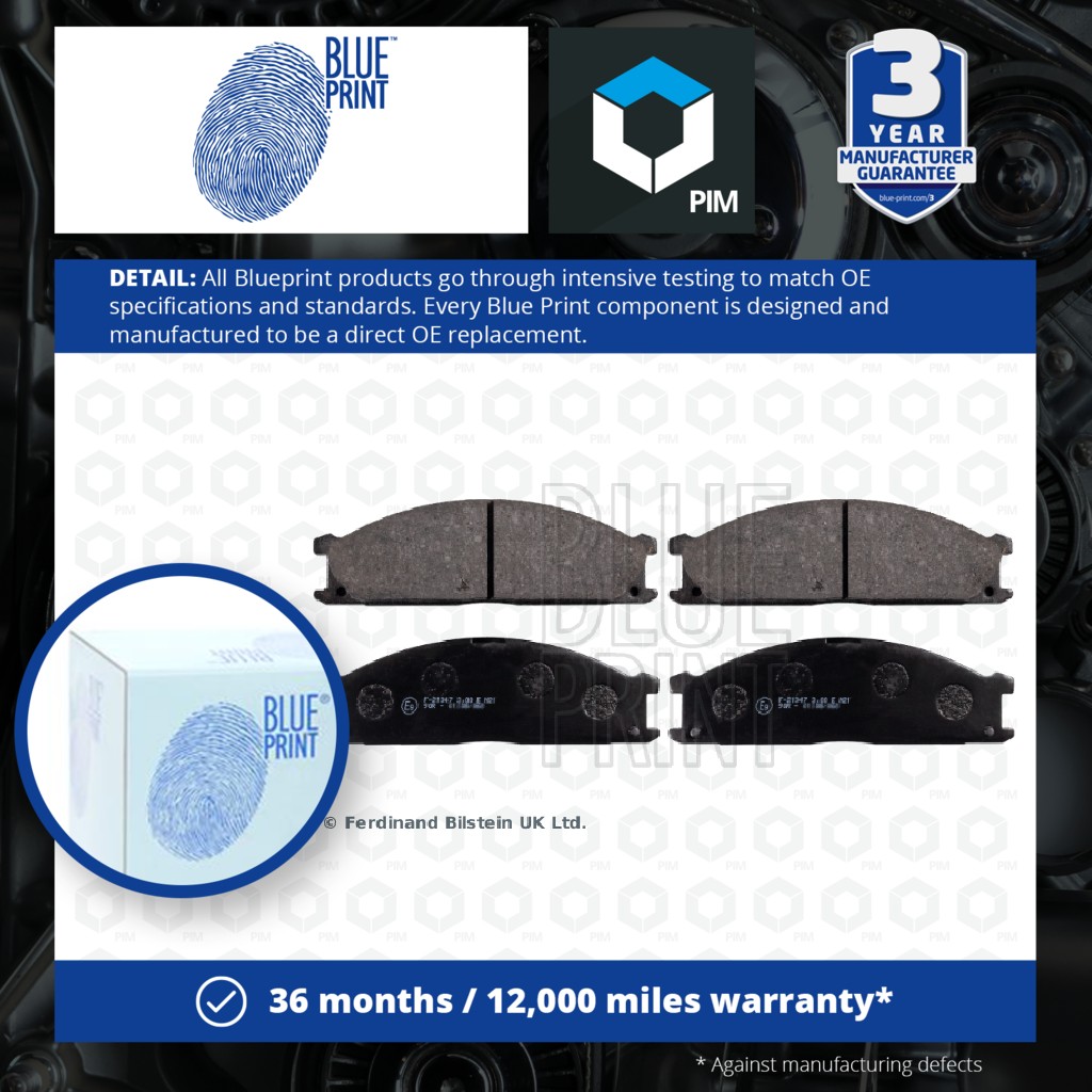 Blue Print Brake Pads Set Front ADN14297 [PM112131]