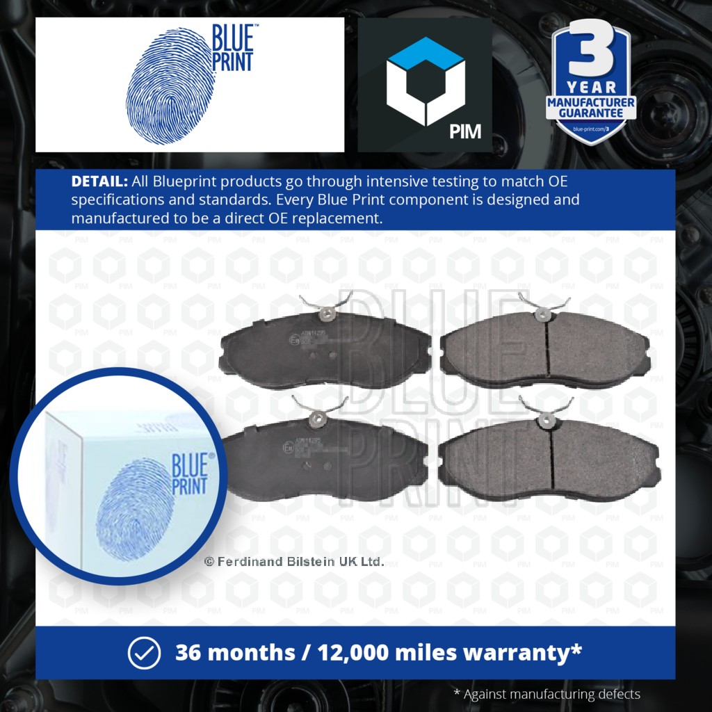 Blue Print Brake Pads Set Front ADN14295 [PM112129]