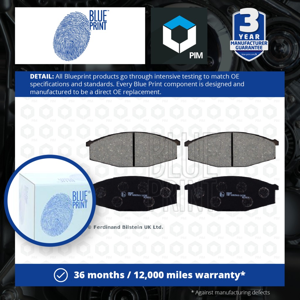 Blue Print Brake Pads Set Front ADN14248 [PM112123]
