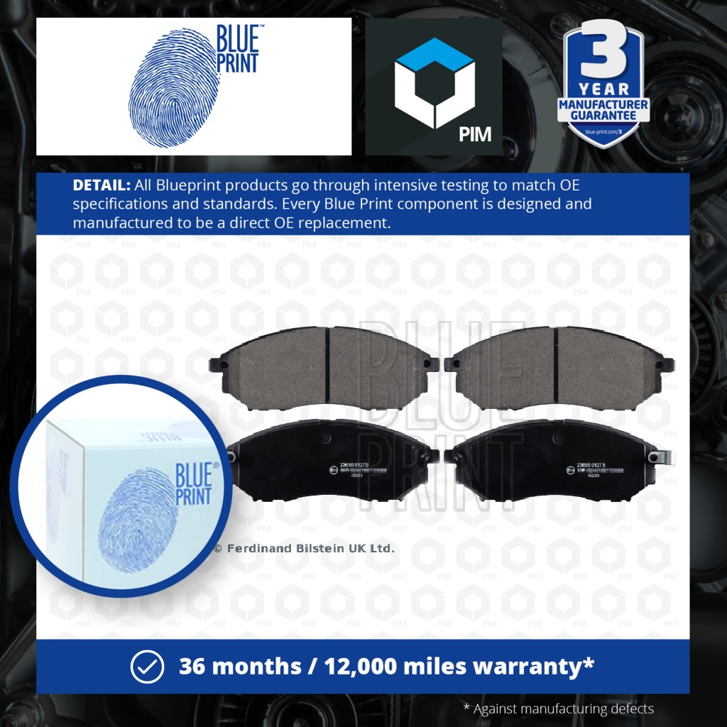 Blue Print Brake Pads Set Front ADN142129 [PM112117]