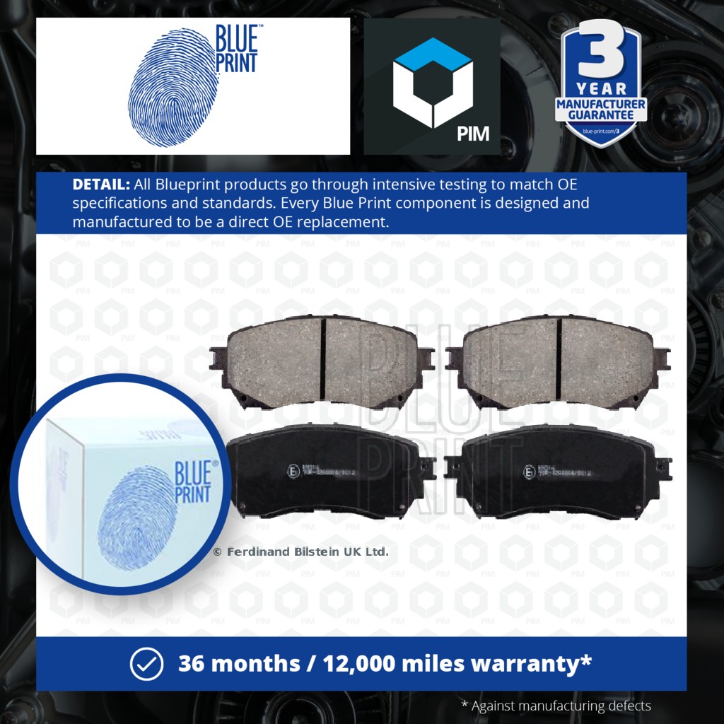 Blue Print Brake Pads Set Front ADM542106 [PM112099]