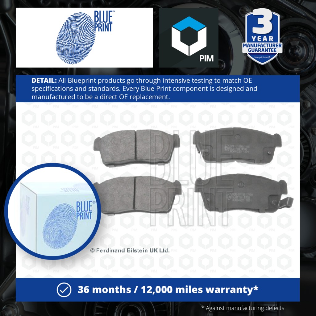 Blue Print Brake Pads Set Front ADK84223 [PM112090]