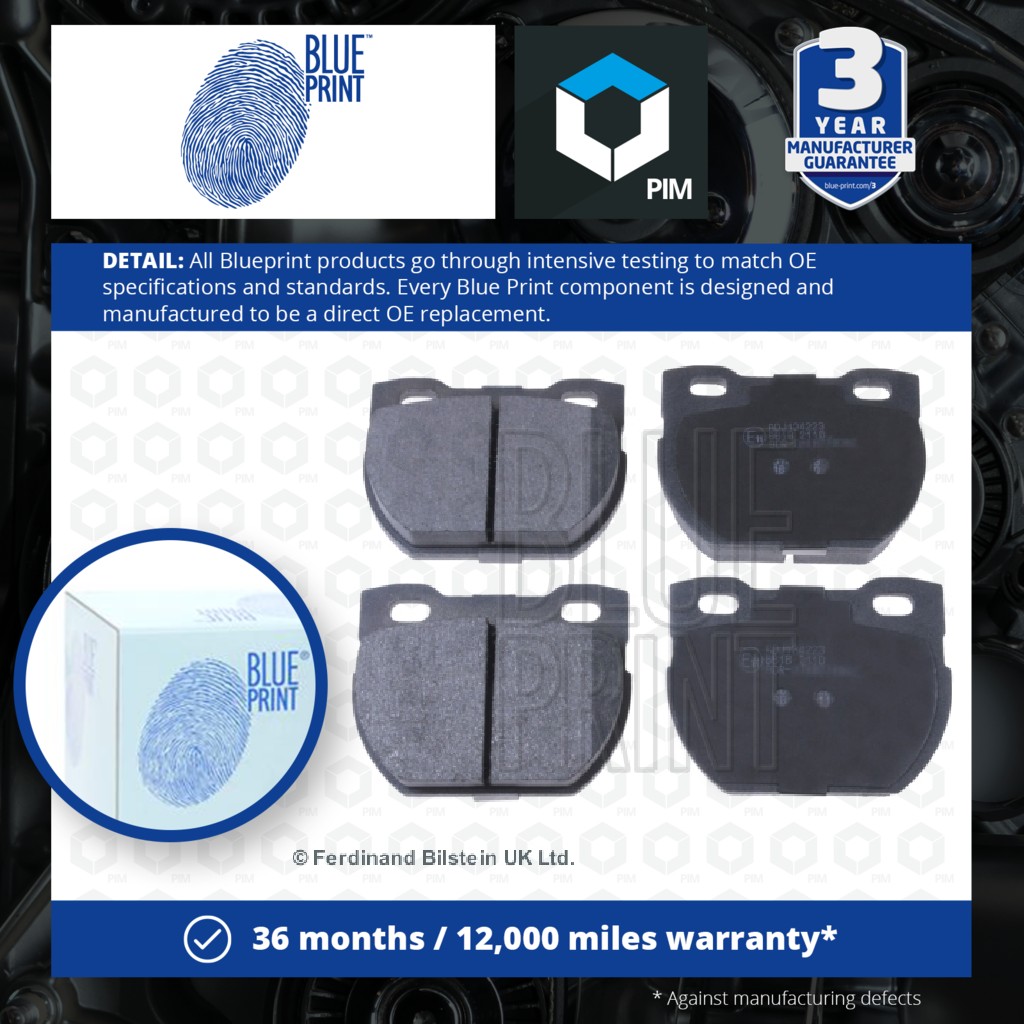 Blue Print Brake Pads Set Rear ADJ134223 [PM112081]