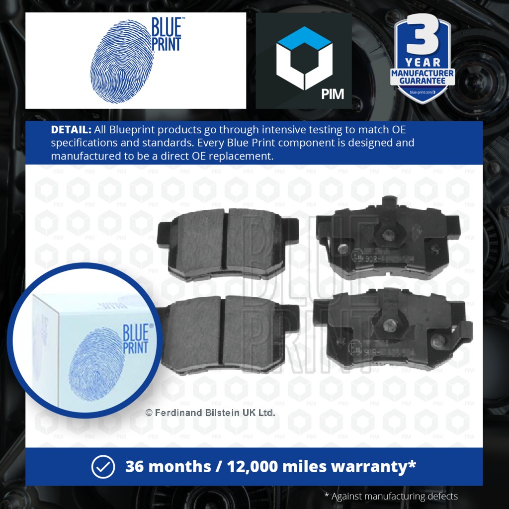 Blue Print Brake Pads Set Rear ADH24280 [PM112072]