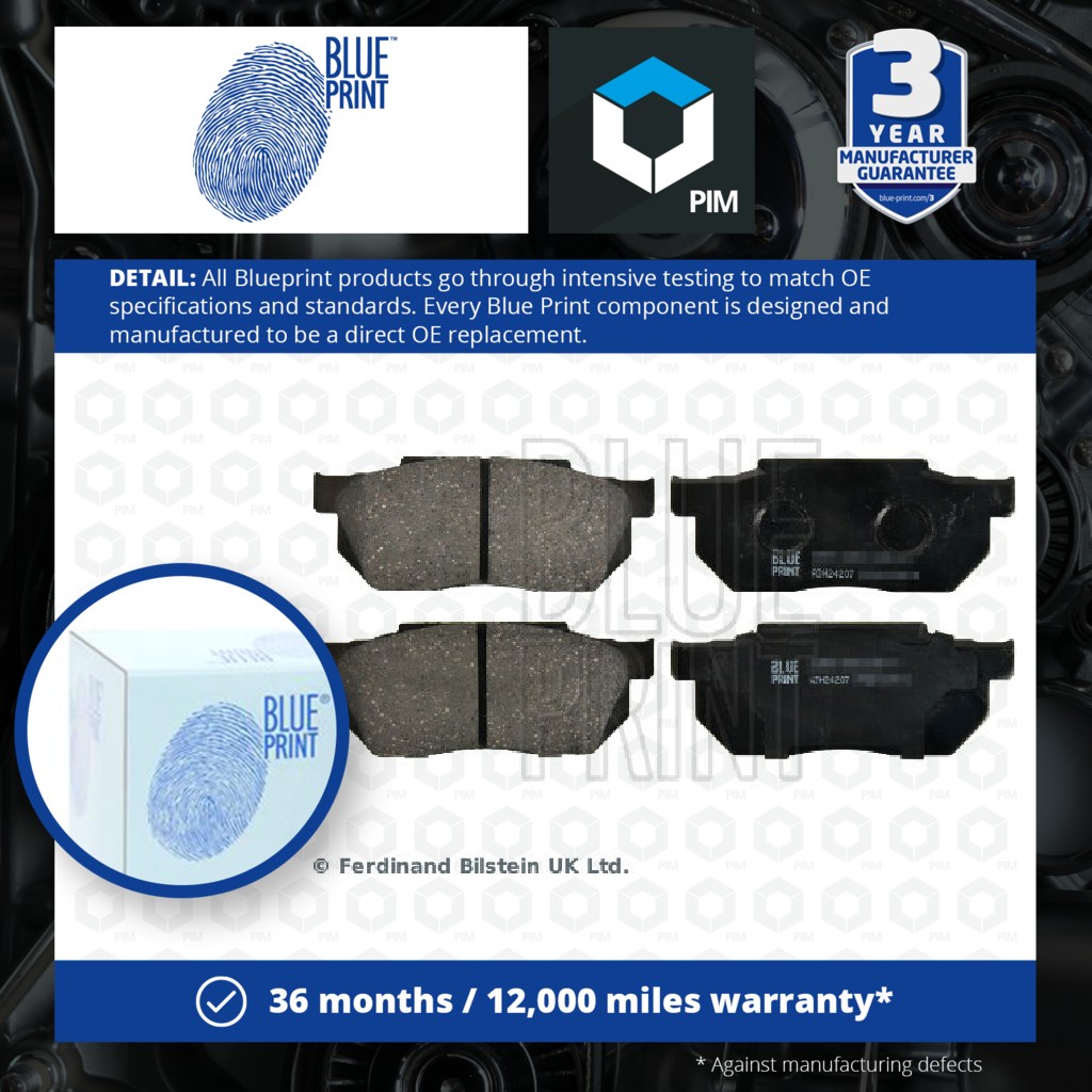 Blue Print Brake Pads Set Front ADH24207 [PM112066]