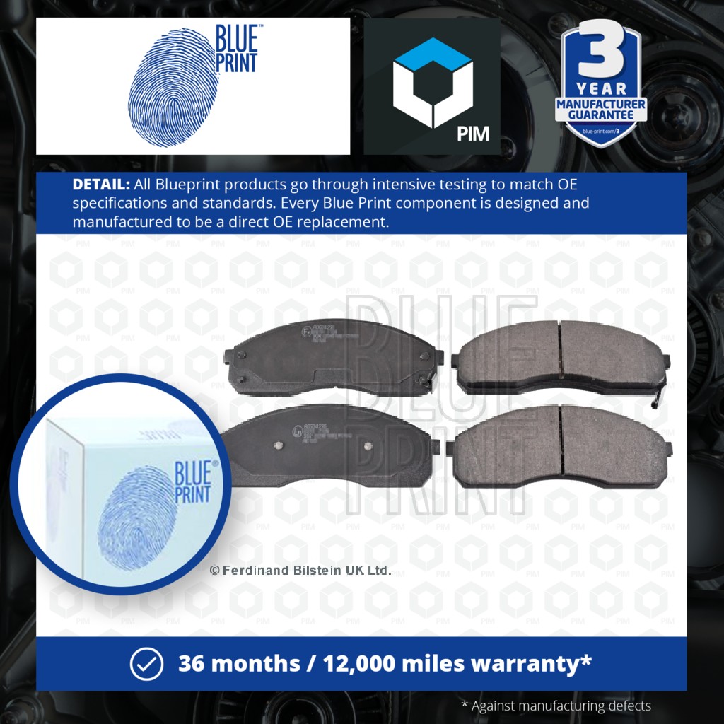 Blue Print Brake Pads Set Front ADG04236 [PM112051]