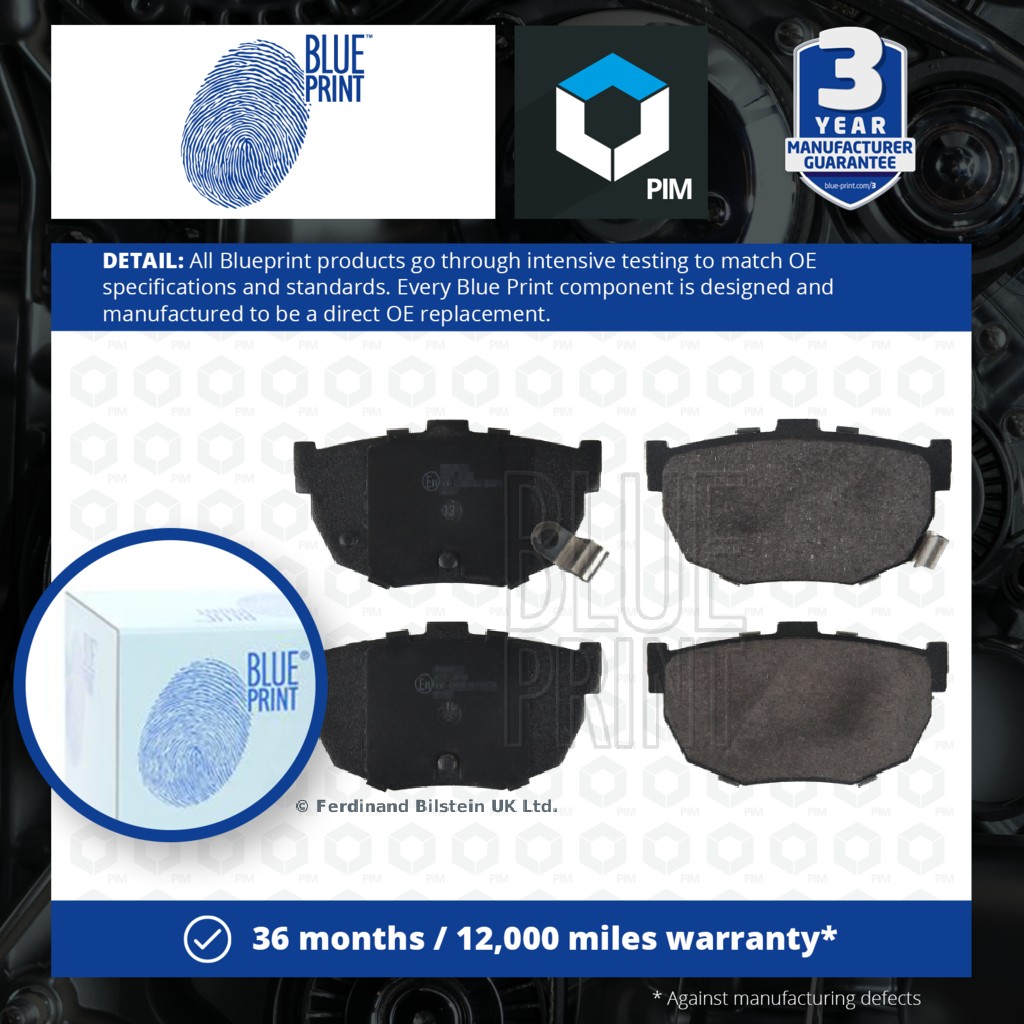 Blue Print Brake Pads Set Rear ADG04232 [PM112050]