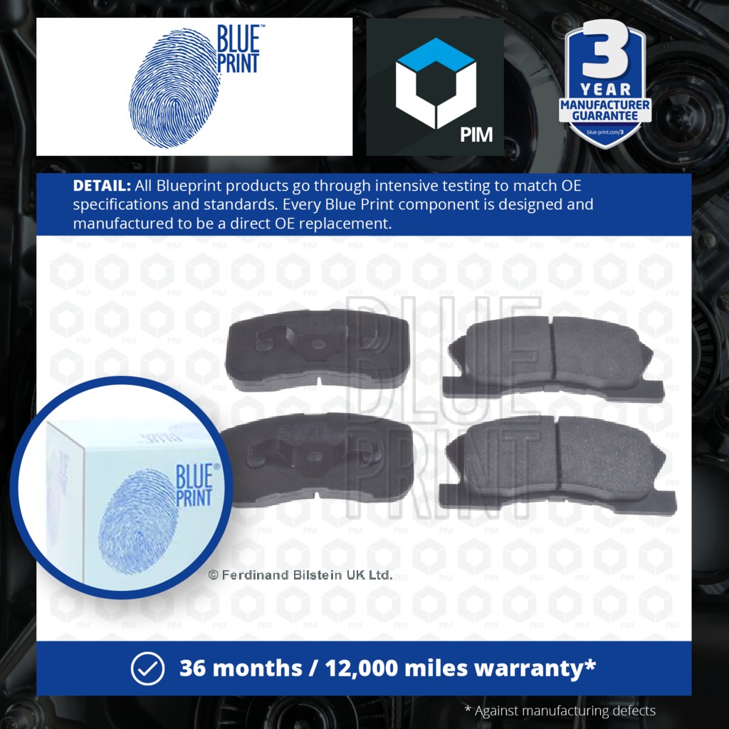 Blue Print Brake Pads Set Front ADD64228 [PM112037]