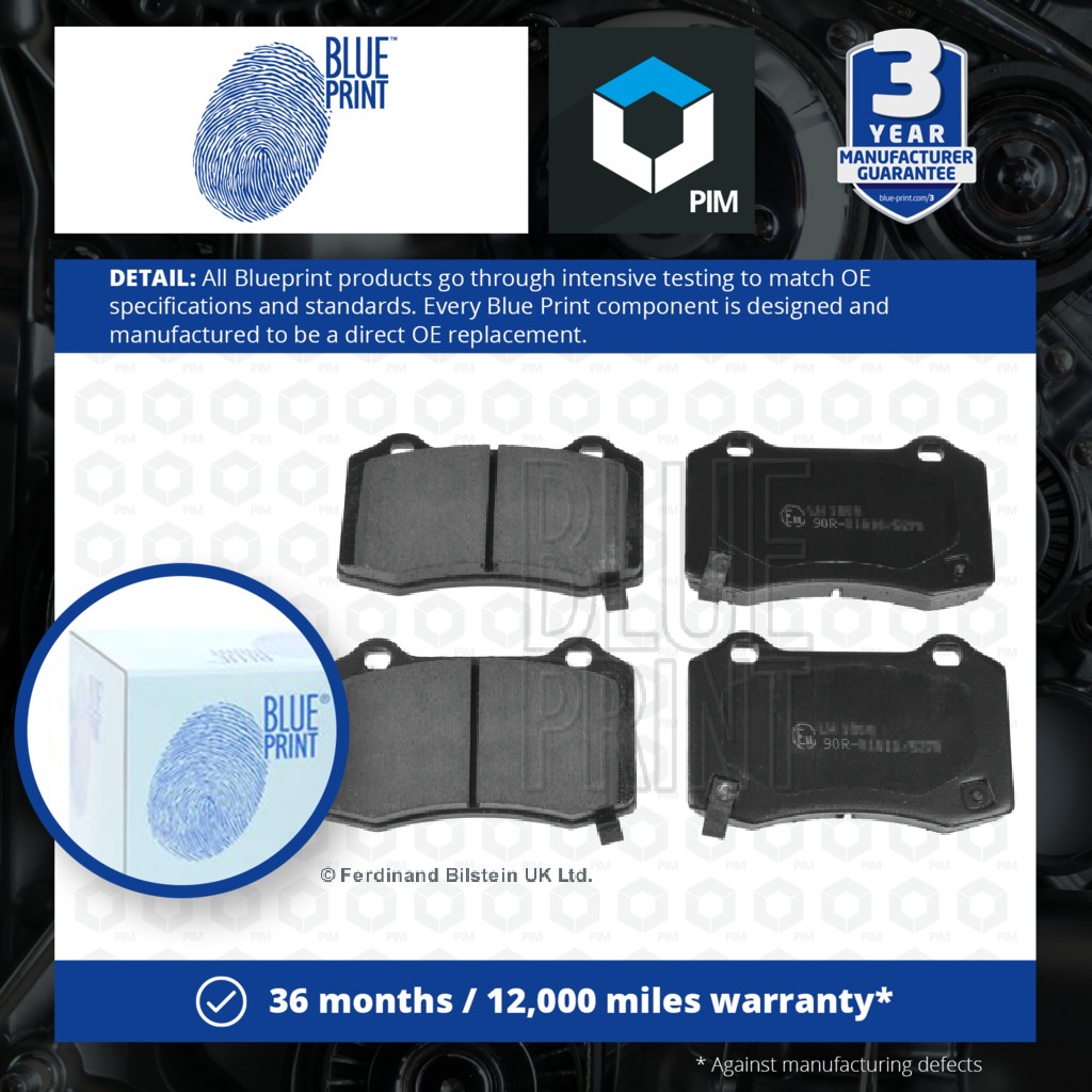 Blue Print Brake Pads Set Rear ADA104206 [PM112010]