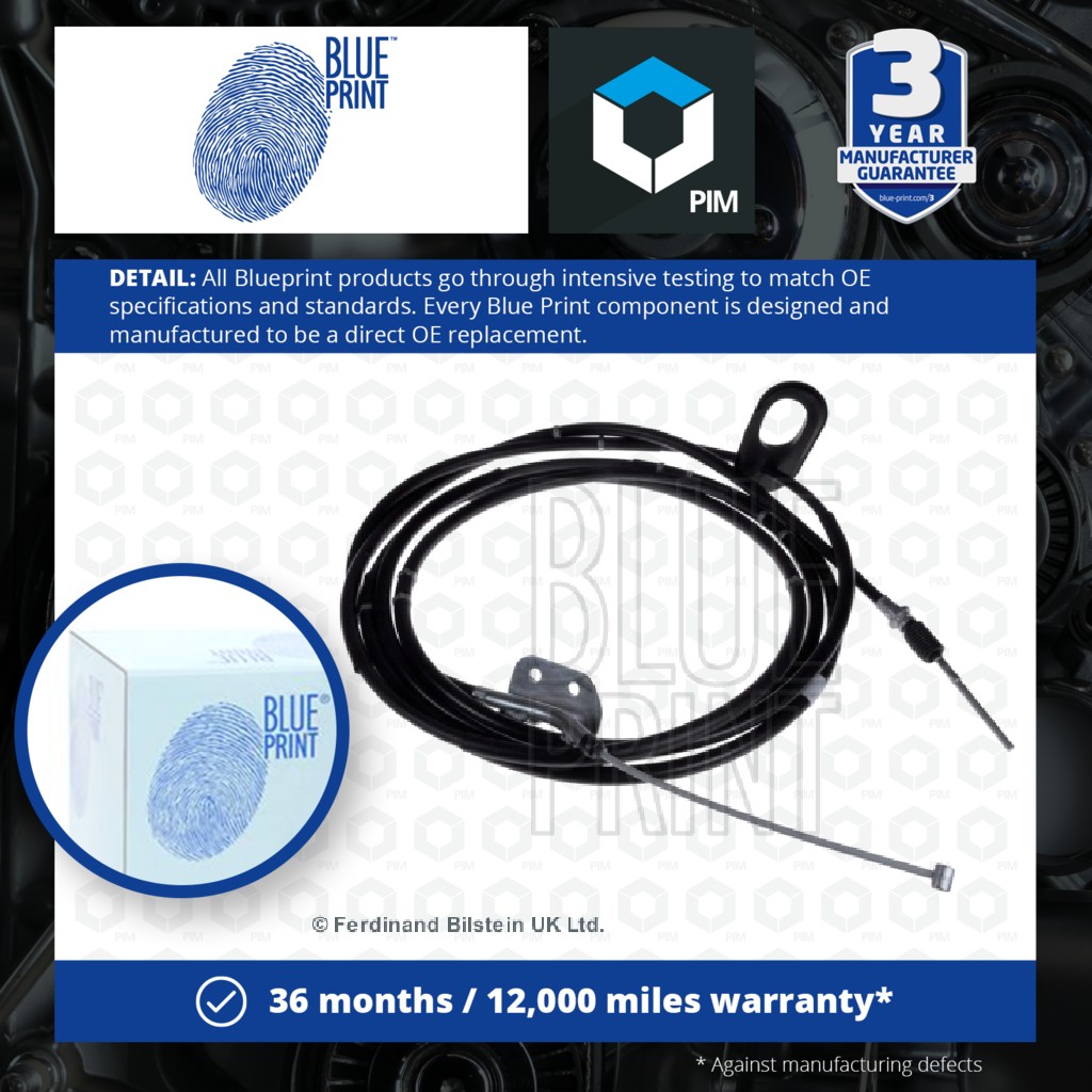 Blue Print Handbrake Cable Front ADN146336 [PM111492]