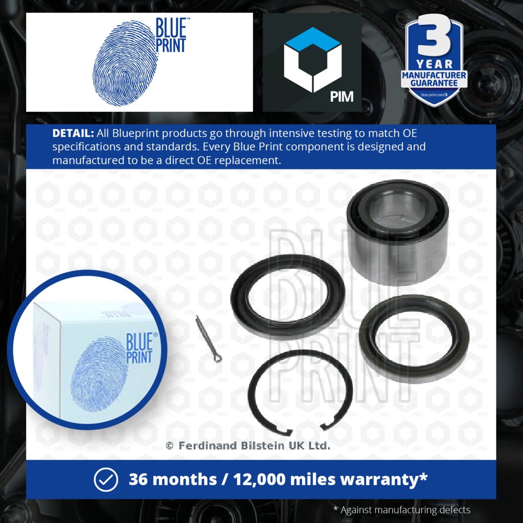 Blue Print Wheel Bearing Kit Rear ADT38315 [PM111090]