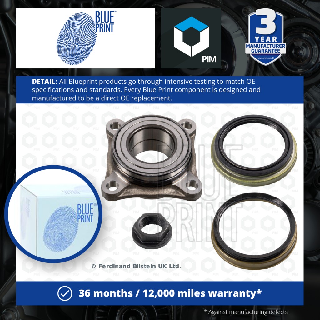Blue Print Wheel Bearing Kit Front Left or Right ADT38295 [PM111082]
