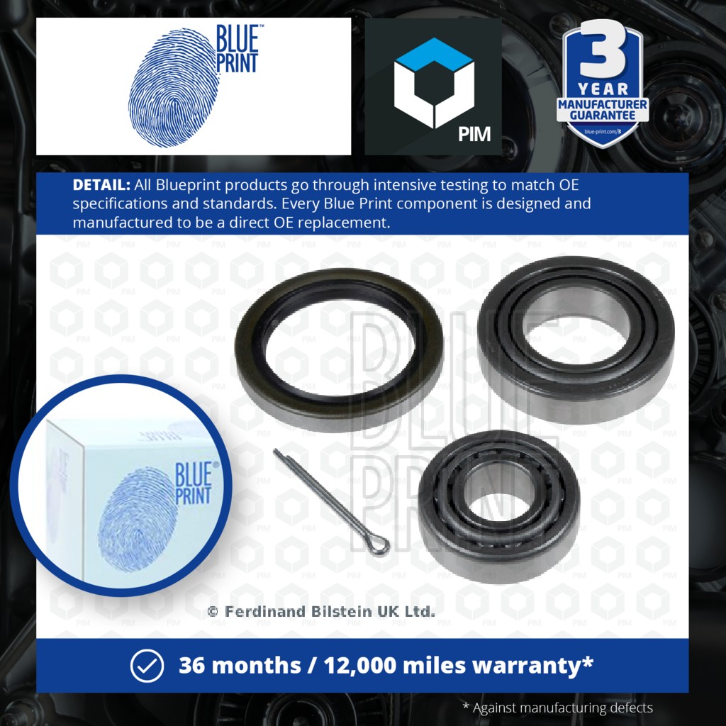 Blue Print Wheel Bearing Kit Front Left or Right ADT38217 [PM111066]