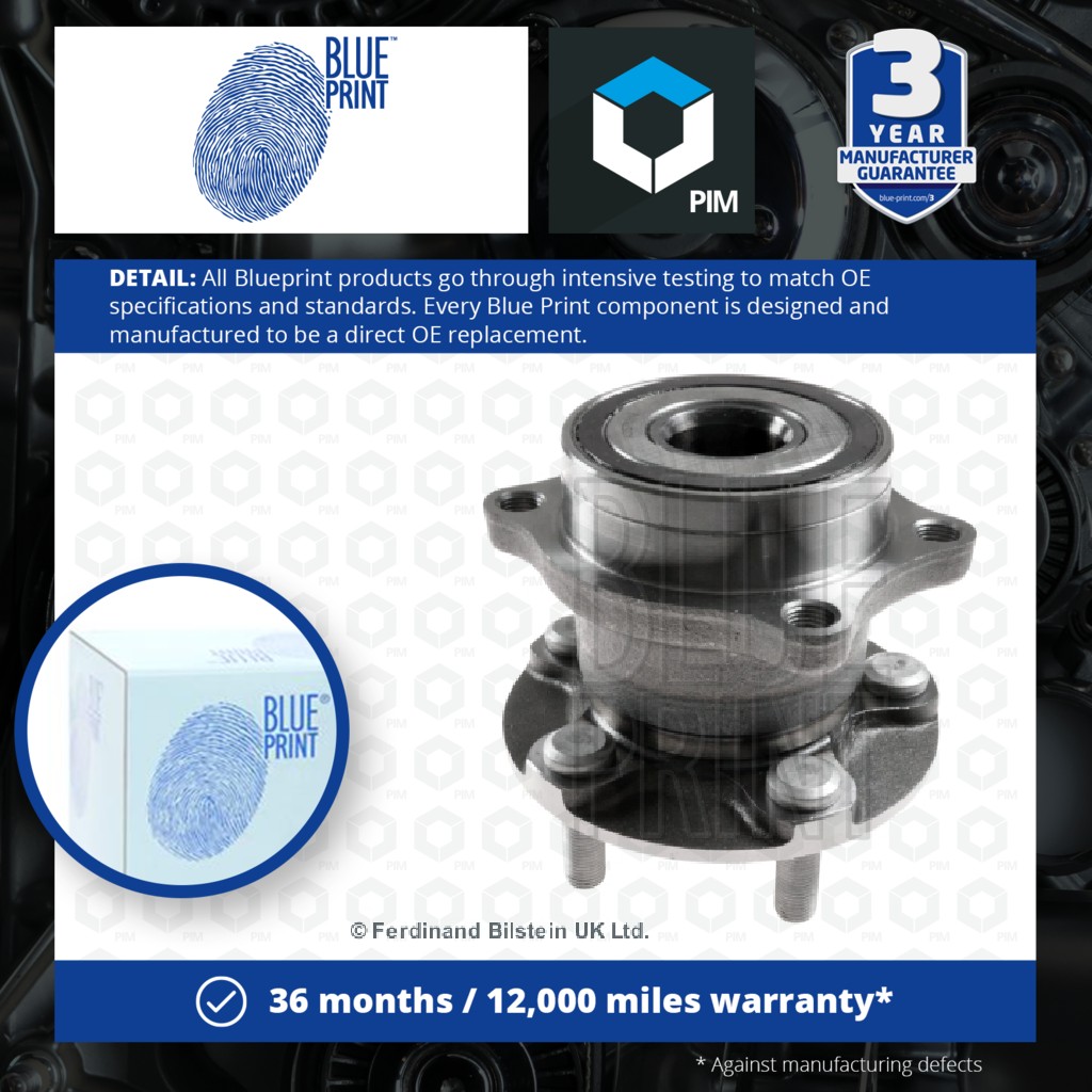 Blue Print Wheel Bearing Kit Rear ADS78314 [PM111058]