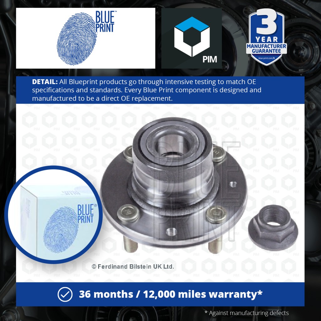 Blue Print Wheel Bearing Kit Rear ADC48319 [PM110969]
