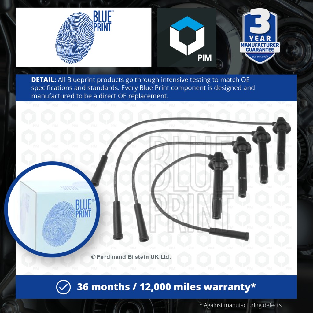 Blue Print HT Leads Ignition Cables Set ADS71611 [PM109949]