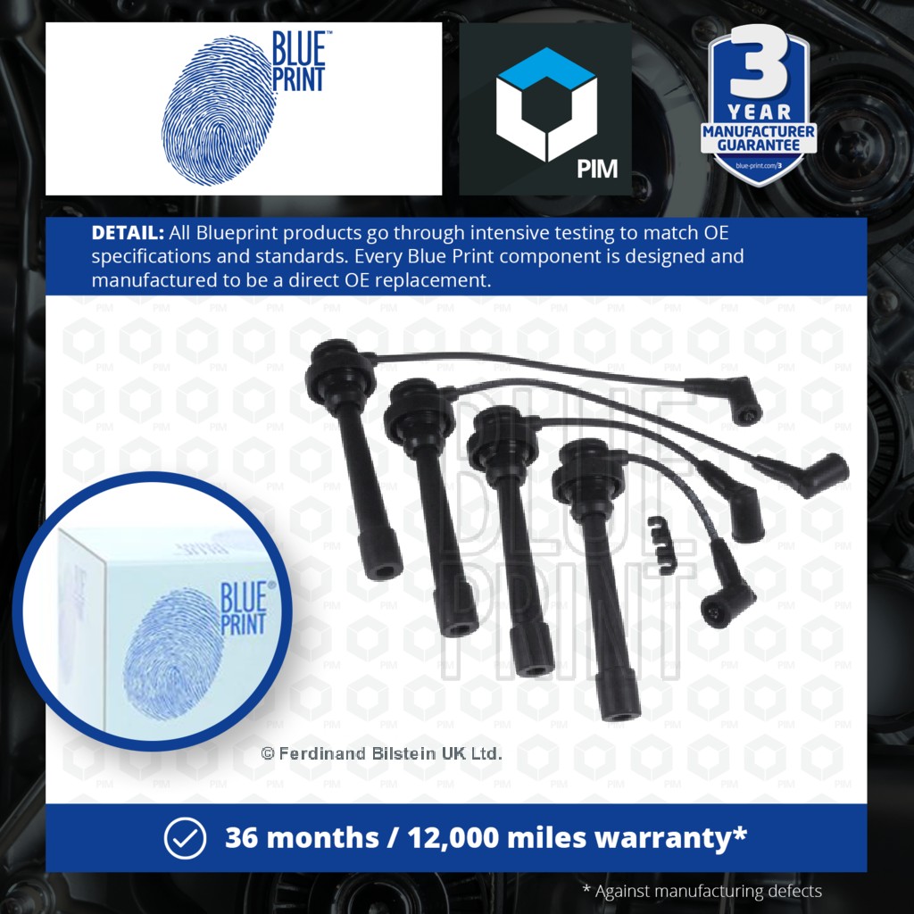 Blue Print HT Leads Ignition Cables Set ADC41618 [PM109927]