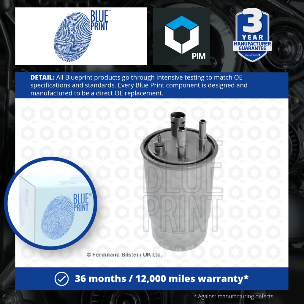 2x Blue Print Fuel Filter ADL142302 [PM109617]