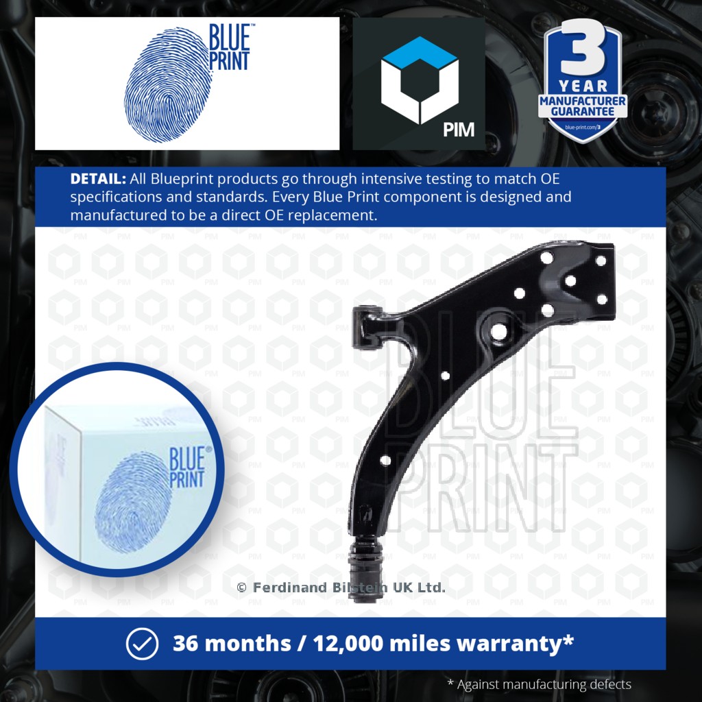 Blue Print Wishbone / Suspension Arm Front Right ADT386198 [PM109281]