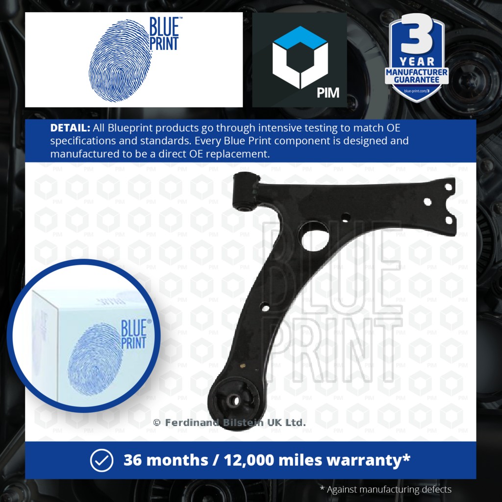 Blue Print Wishbone / Suspension Arm Front Lower, Right ADT386157 [PM109276]