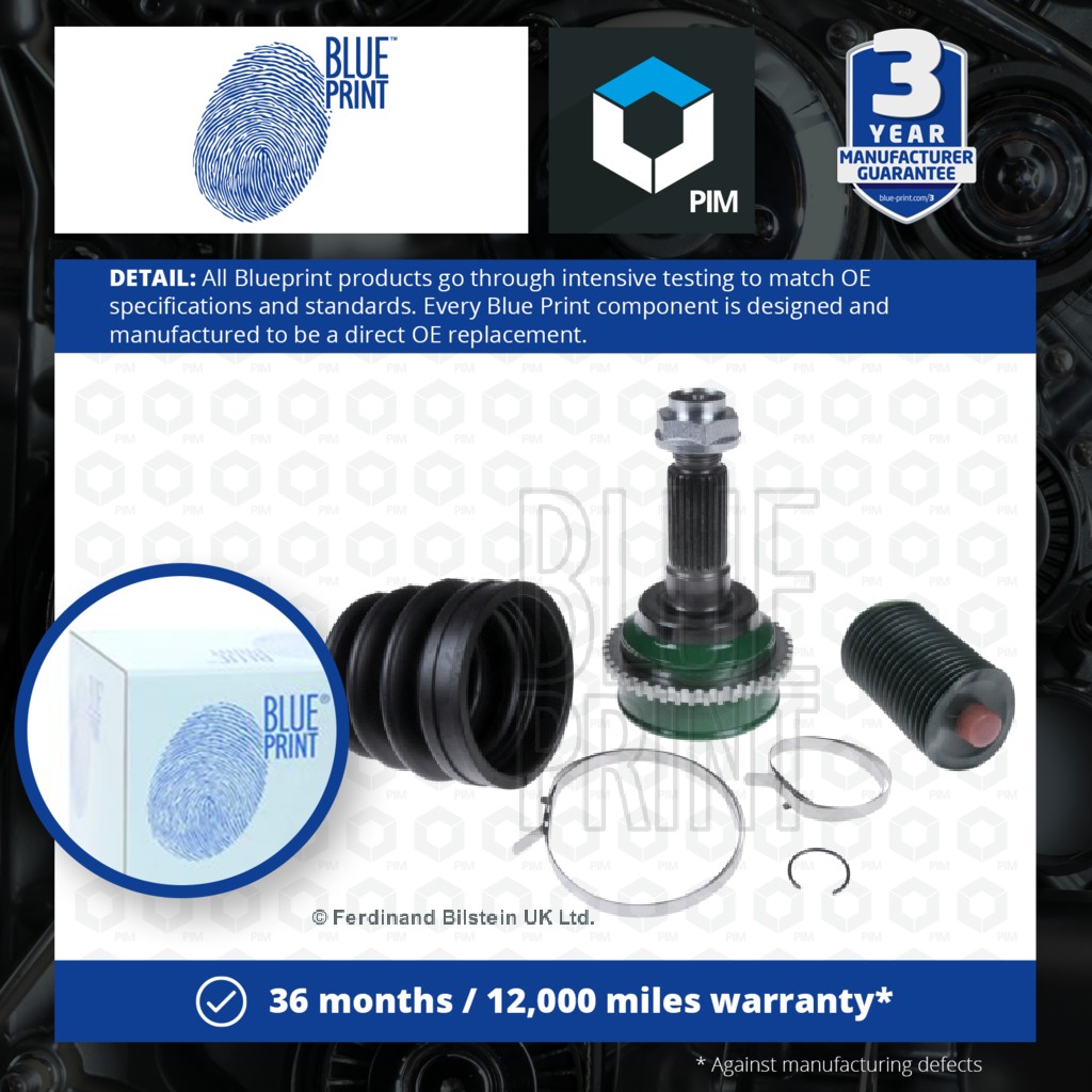 2x Blue Print CV Joint Outer ADM58945 [PM109175]