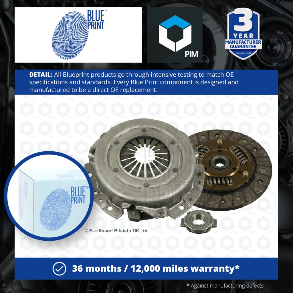 Blue Print Clutch Kit 3pc (Cover+Plate+Releaser) ADN13013 [PM108833]