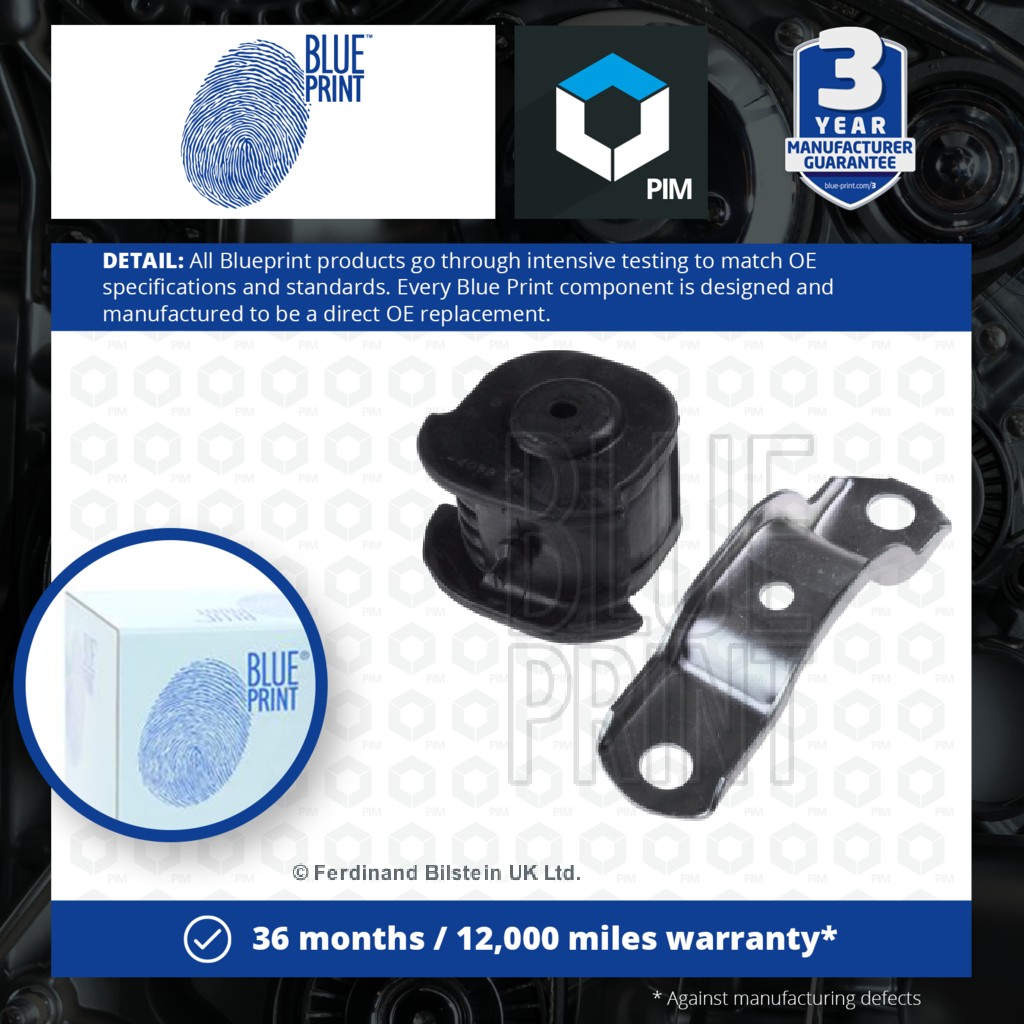 Blue Print Wishbone / Control / Trailing Arm Bush Front Right Outer ADC48099 [PM108526]