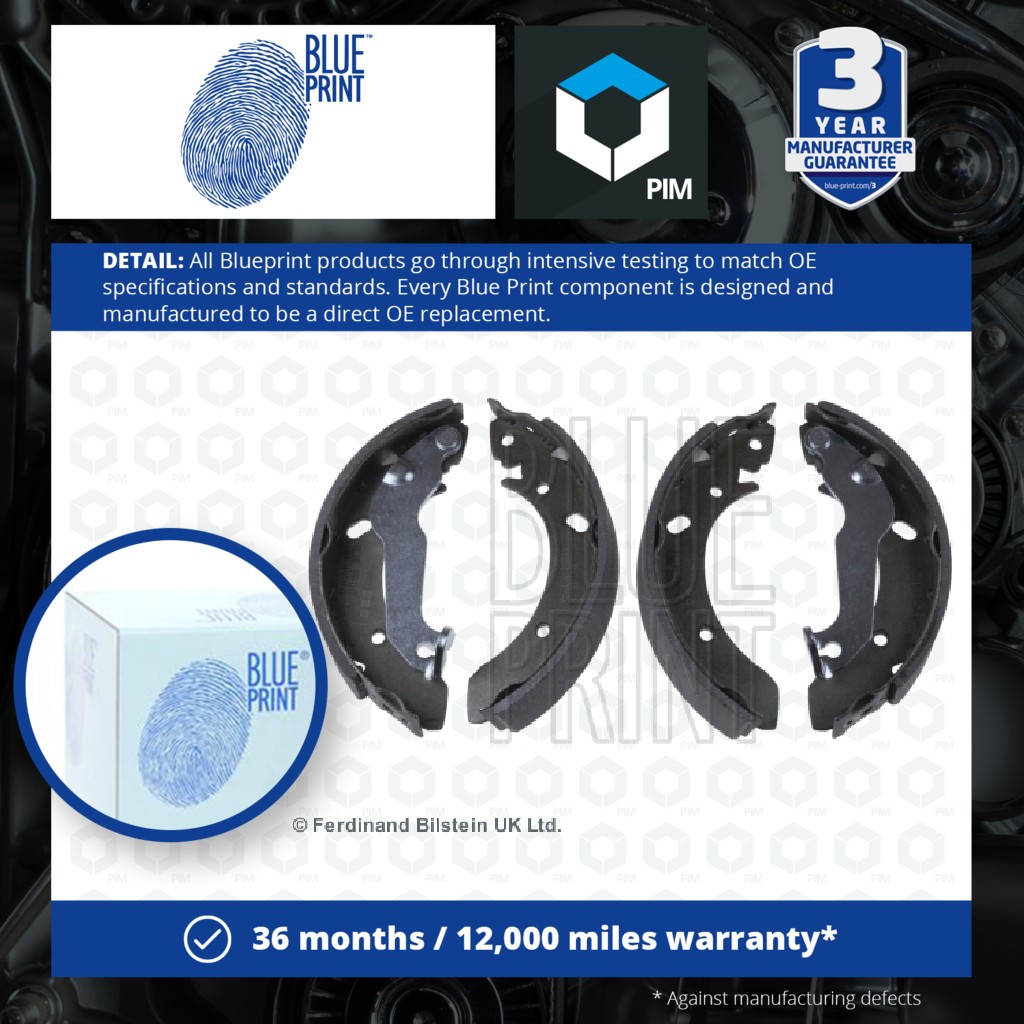 Blue Print Brake Shoes Set ADG04122 [PM108470]