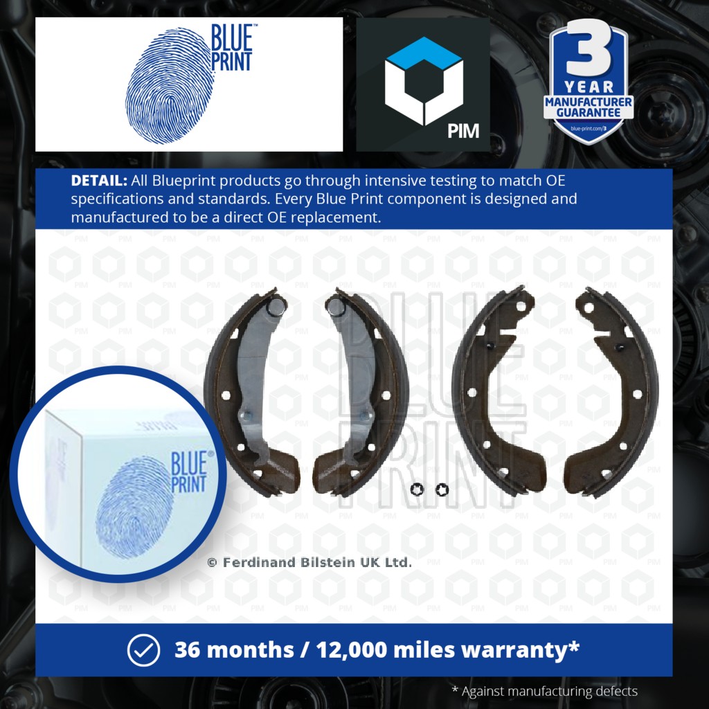 Blue Print Brake Shoes Set ADG04116 [PM108469]