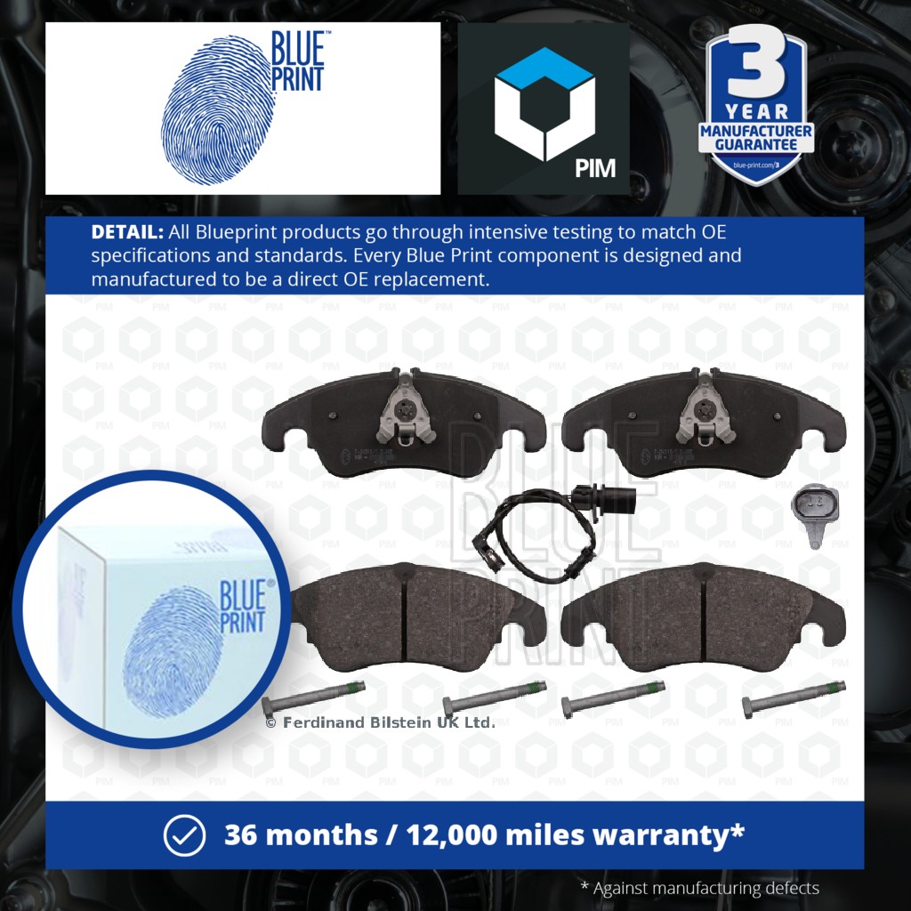 Blue Print Brake Pads Set Front ADV184212 [PM108440]