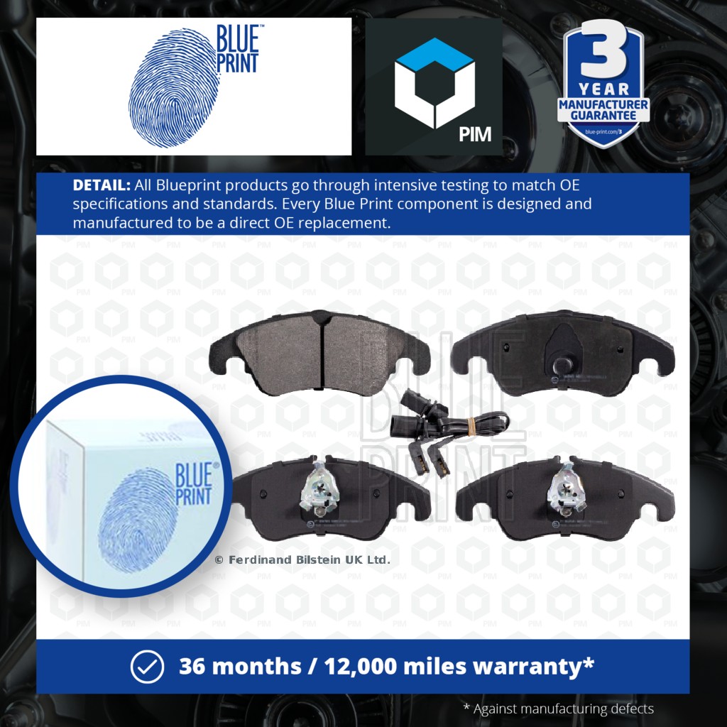 Blue Print Brake Pads Set Front ADV184210 [PM108439]