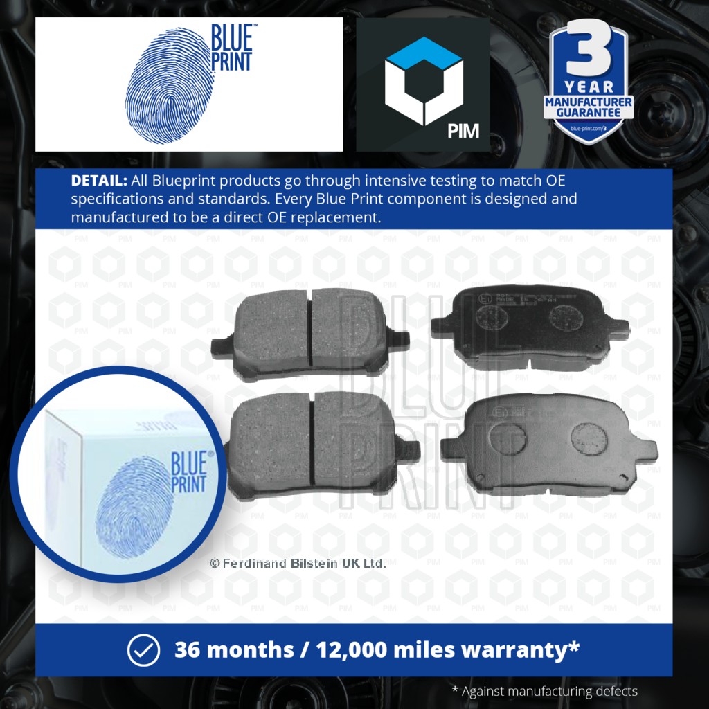 Blue Print Brake Pads Set Front ADT34290 [PM108431]