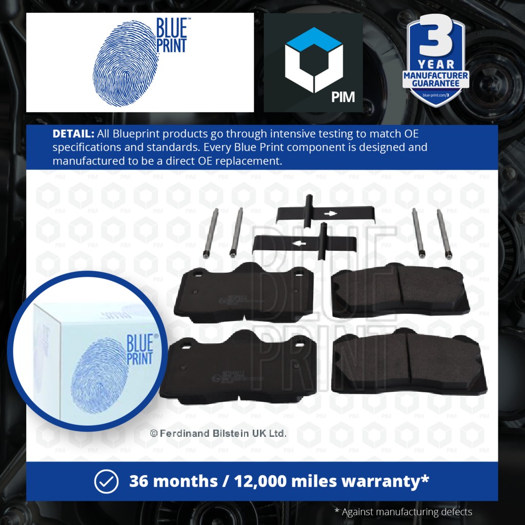 Blue Print Brake Pads Set Rear ADT342211 [PM108426]