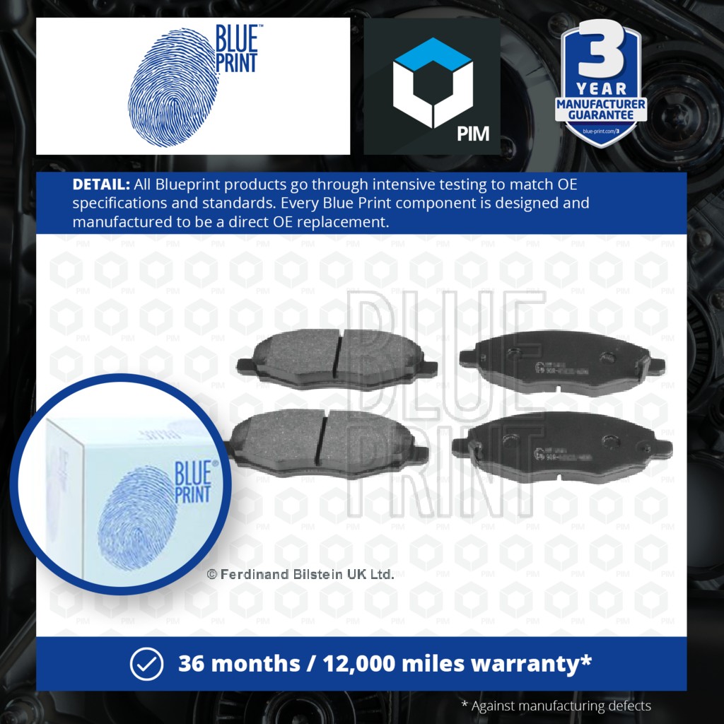 Blue Print Brake Pads Set Front ADT342159 [PM108414]