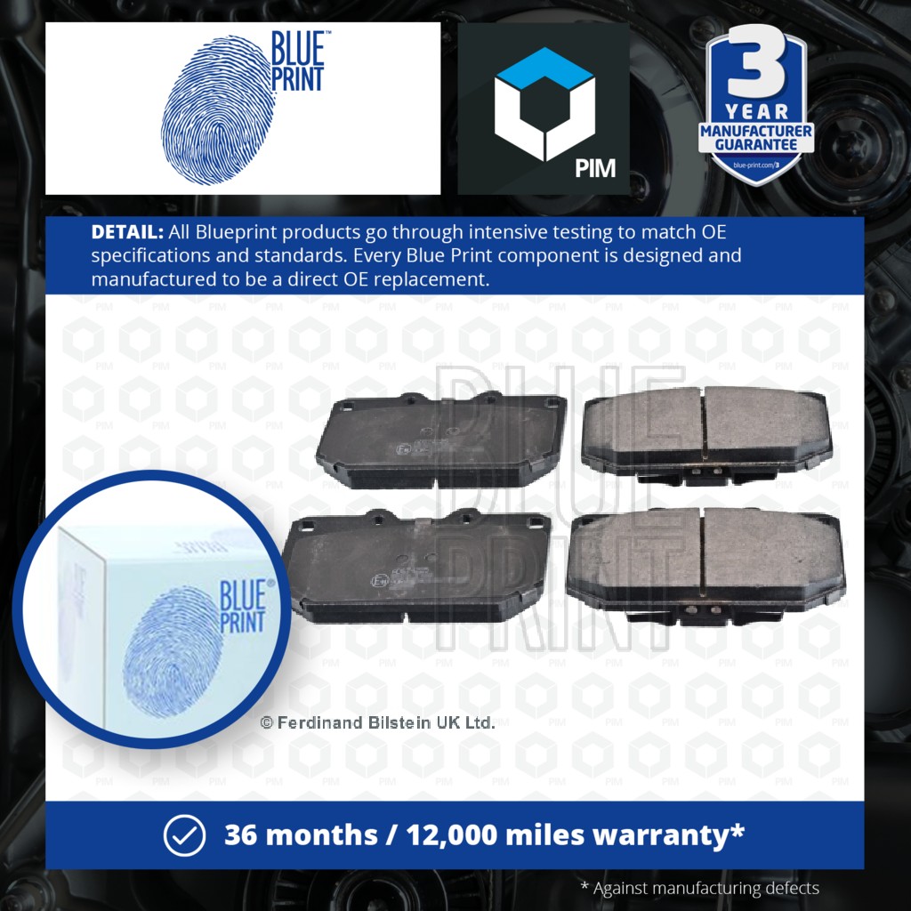 Blue Print Brake Pads Set Front ADS74225 [PM108396]
