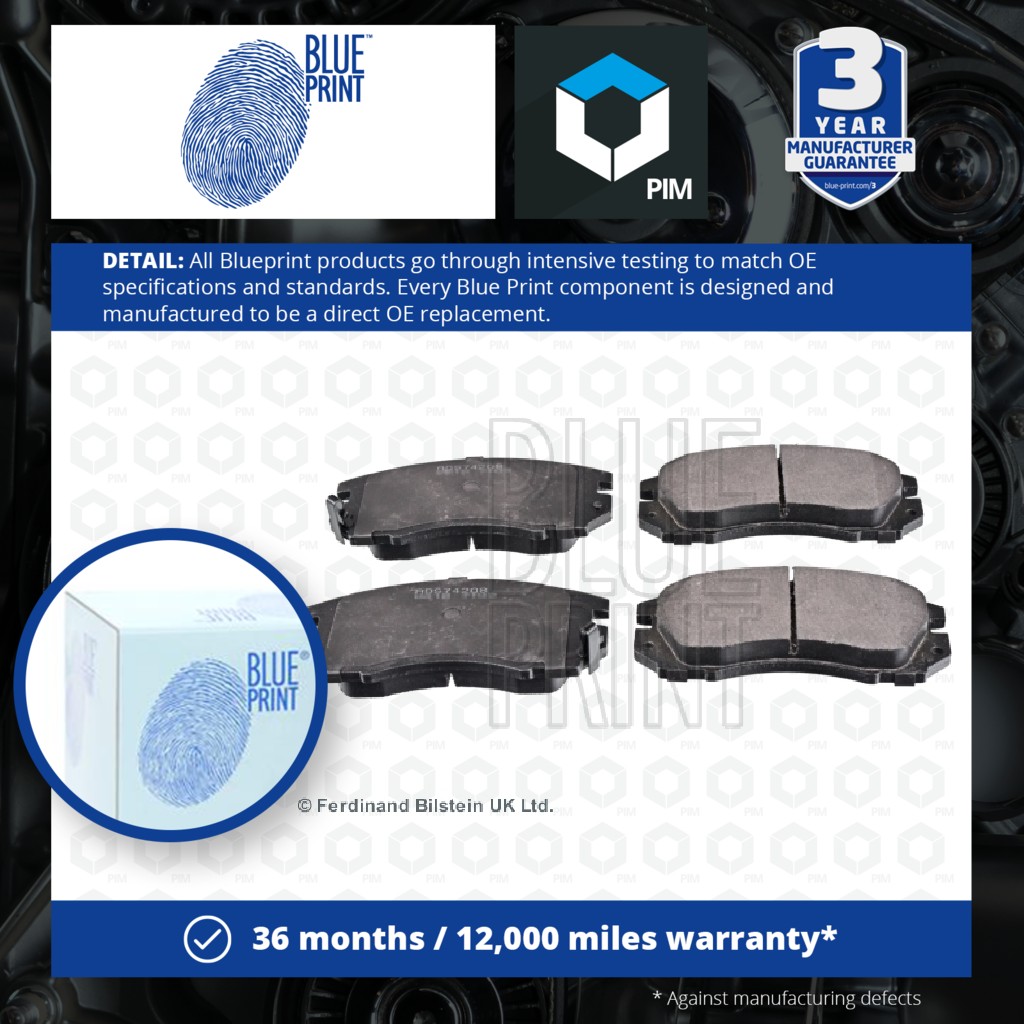Blue Print Brake Pads Set Front ADS74208 [PM108393]
