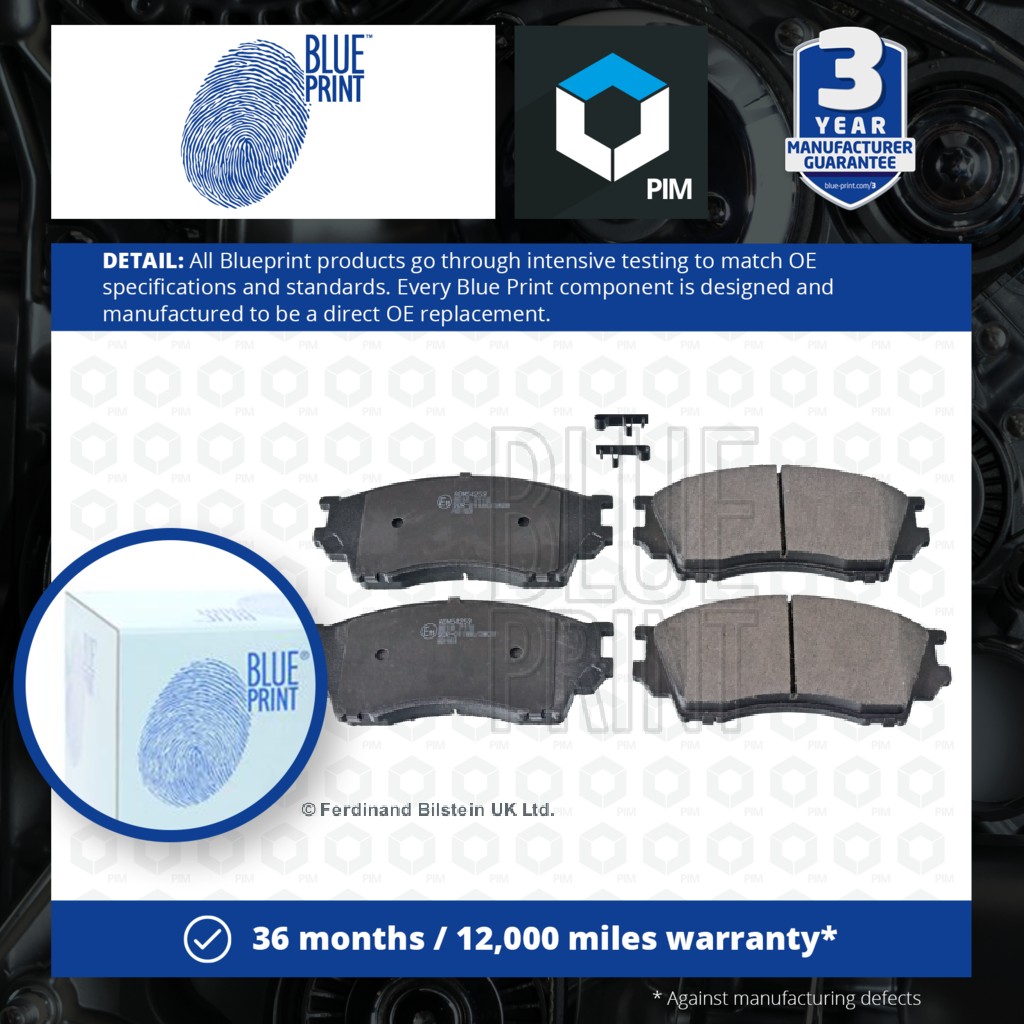 Blue Print Brake Pads Set Front ADM54253 [PM108352]