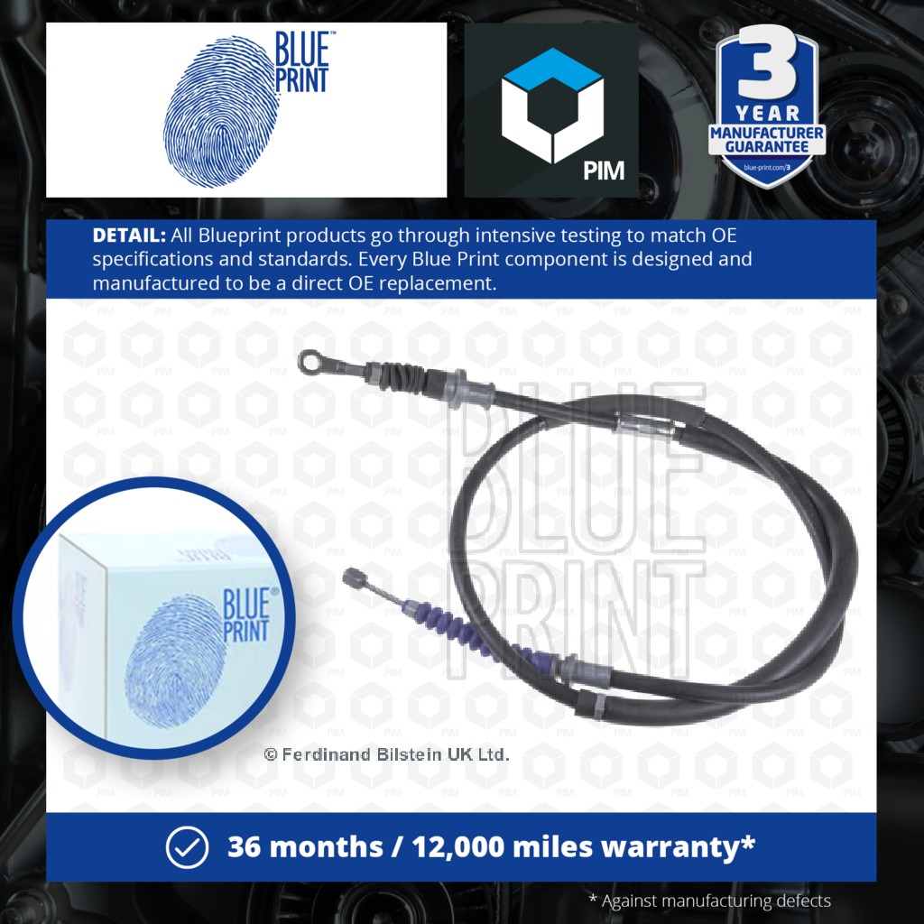 Blue Print Handbrake Cable Rear Right ADZ94605 [PM107800]