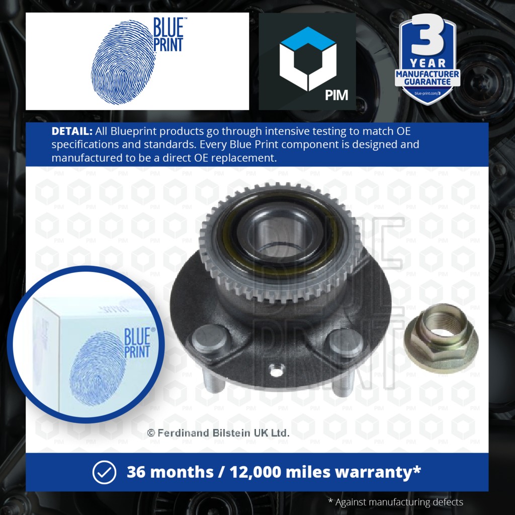 Blue Print Wheel Bearing Kit Rear ADM58325 [PM107301]