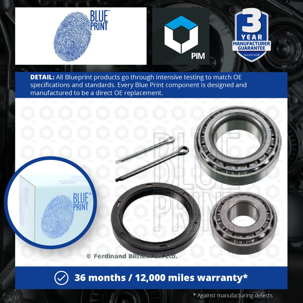Blue Print Wheel Bearing Kit Front Left or Right ADC48219 [PM107227]