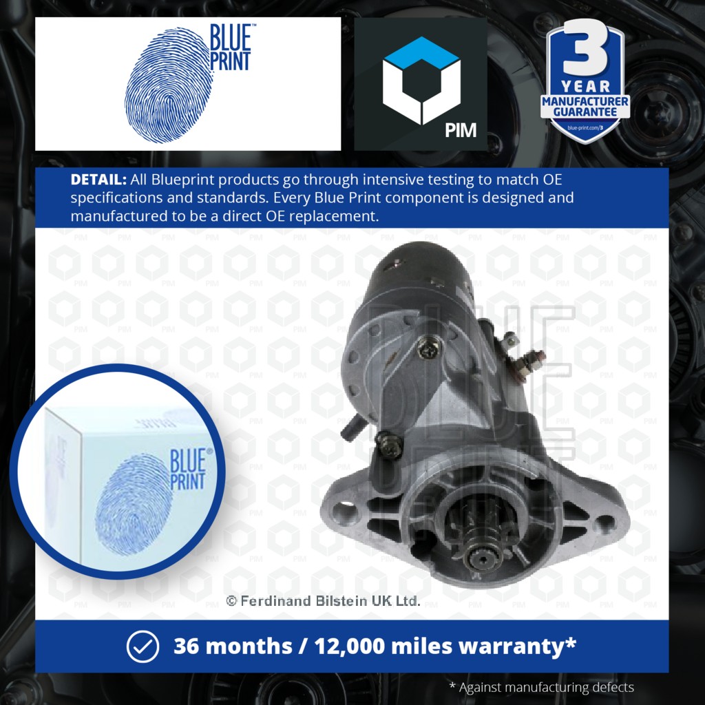 Blue Print Starter Motor ADT31260 [PM106609]