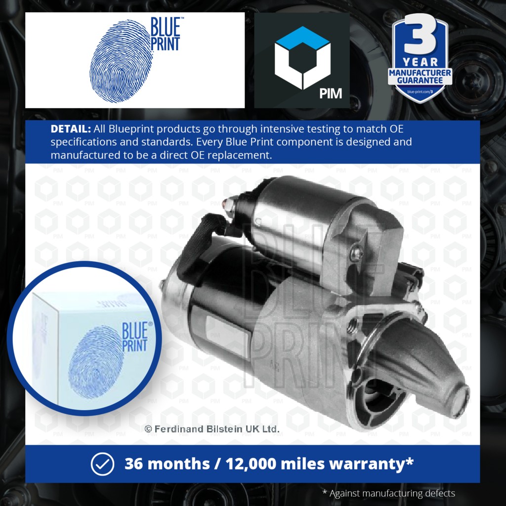Blue Print Starter Motor ADN112504 [PM106596]