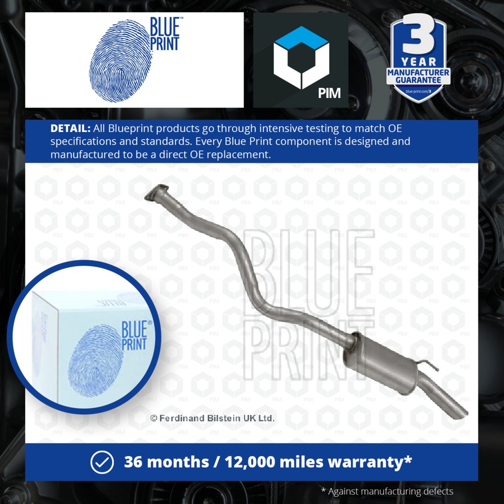 Blue Print Exhaust Back / Rear Box ADT36012 [PM106423]