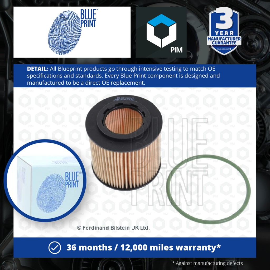 2x Blue Print Oil Filter ADV182101 [PM105888]