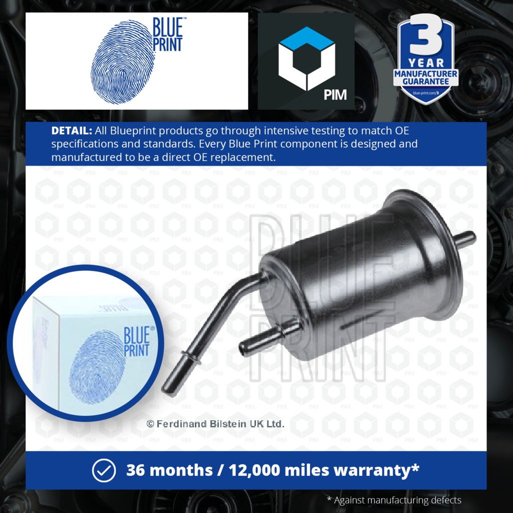 2x Blue Print Fuel Filter ADG02328 [PM105794]