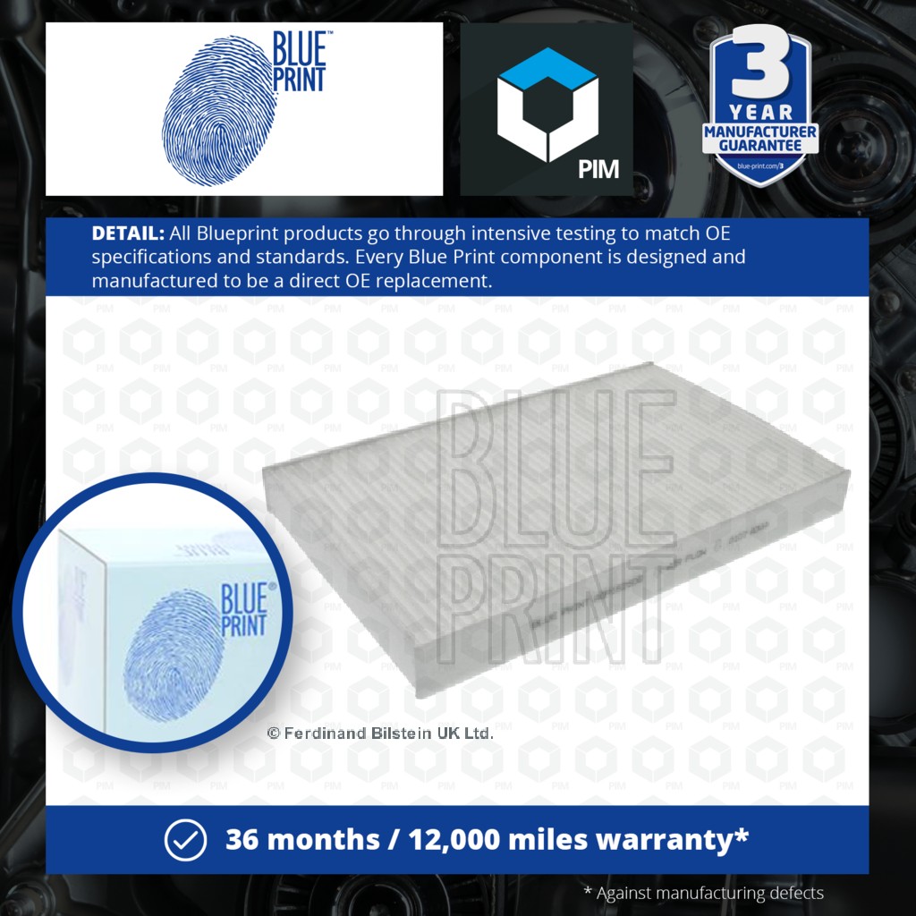 Blue Print Pollen / Cabin Filter ADP152509 [PM105767]