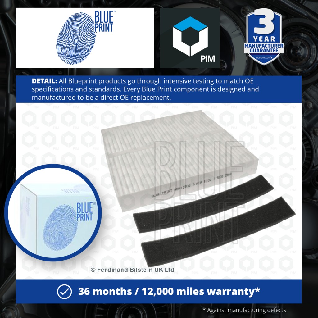 Blue Print Pollen / Cabin Filter ADN12505 [PM105759]