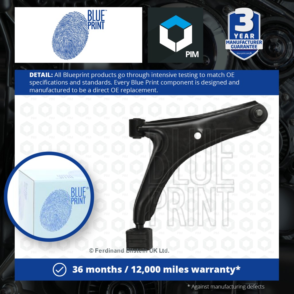 Blue Print Wishbone / Suspension Arm Front Lower, Right ADK88609 [PM105447]