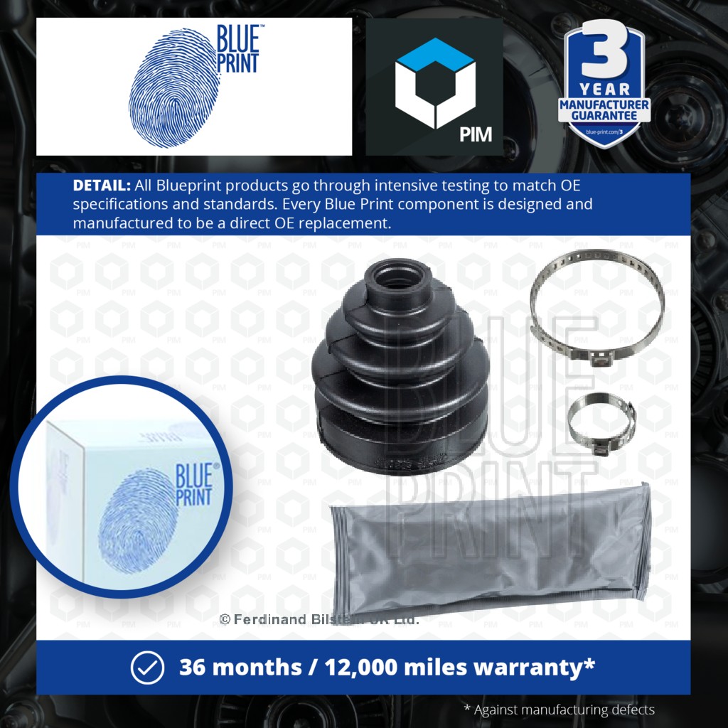 Blue Print CV Joint Boot Front Outer ADM58112 [PM105308]