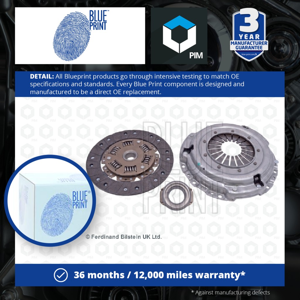 Blue Print Clutch Kit 3pc (Cover+Plate+Releaser) ADH23068 [PM105010]